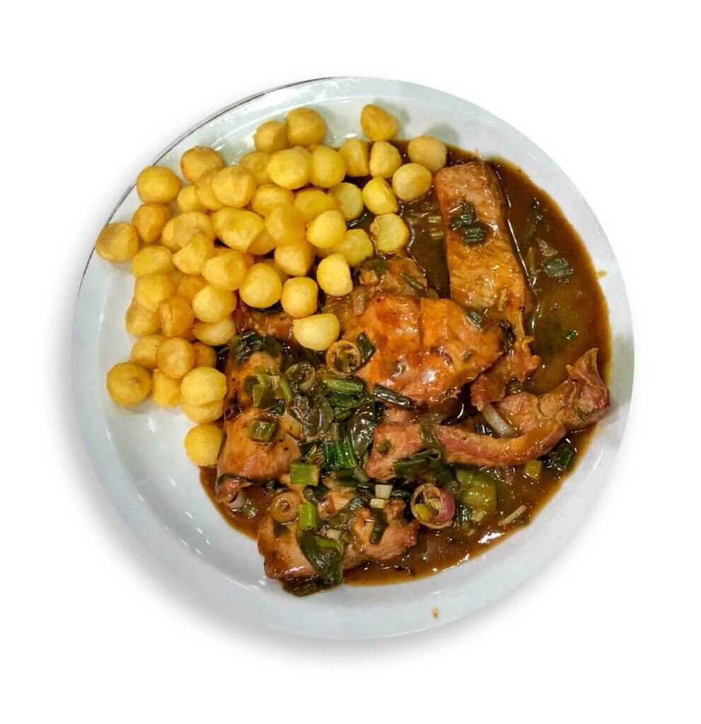 Plato Matambrito con papas noisete