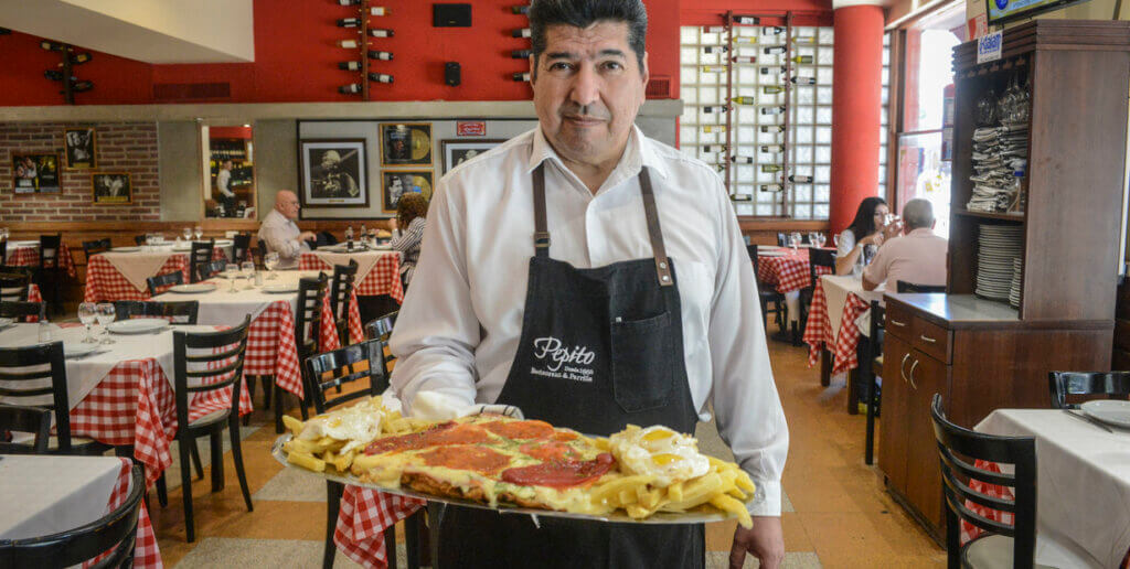 Pepito, Hernando Ochoa con milanesa completa