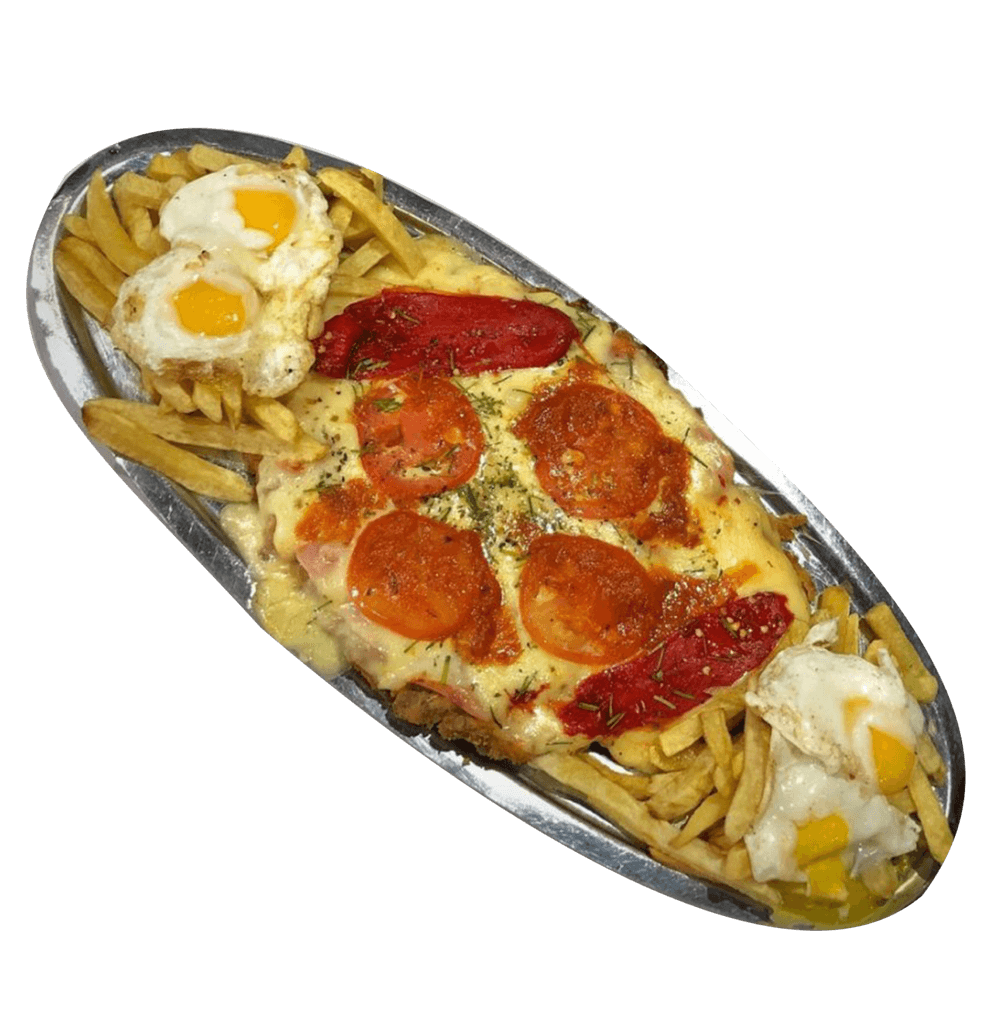 Milanesas con fritas a caballo